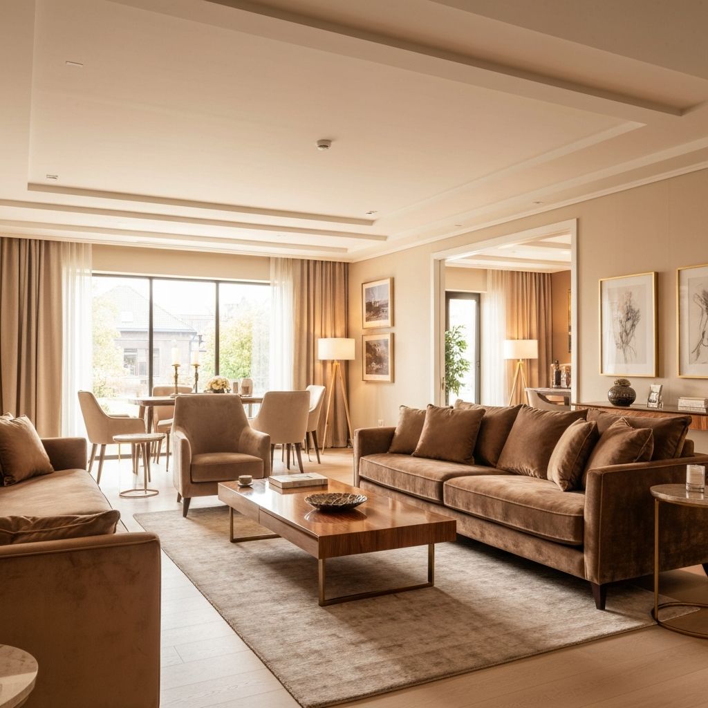 Beautiful living room with elegant furniture